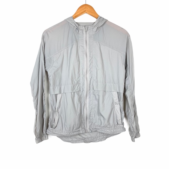 Lululemon Hood Lite Jacket Sz XS? Gray Lightweight - Picture 3 of 13